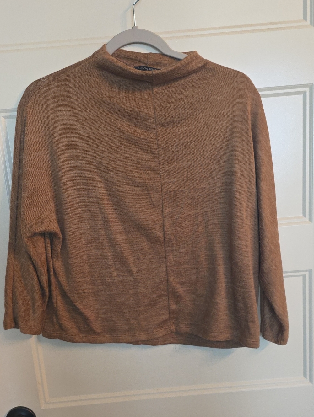 Banana Republic Brown Cowl Neck Lightweight Sweater